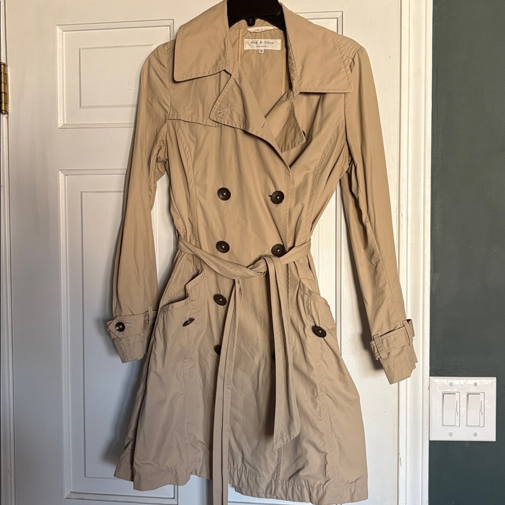 Rag & Bone Light Tan Trench Coat